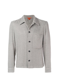 Grey Tweed Shirt Jacket