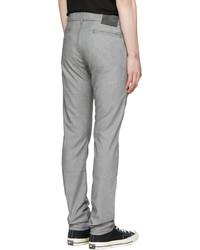 Naked And Famous Denim Grey Slim Chino Trousers