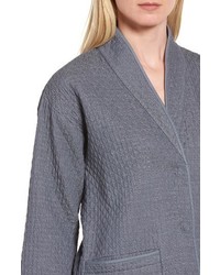 Eileen Fisher Long Cotton Jacquard Jacket