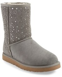UGG Classic Short Flora Suede Boot