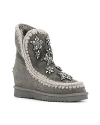 Mou Embellished Snow Boots