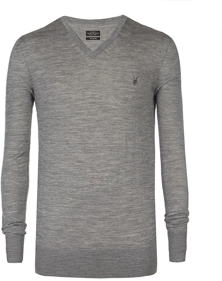 AllSaints Mode Merino V Neck Sweater | Where to buy & how to wear