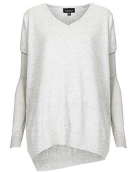 Topshop Asymmetrical V Neck Sweater