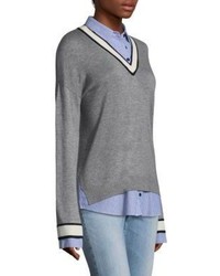 Joie Belva V Neck Cotton Sweater