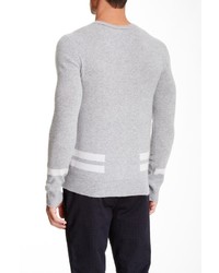 Inhabit Cashmere Striped V Neck Sweater