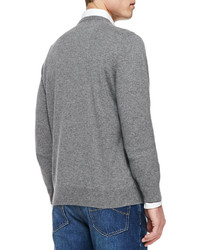 Brunello Cucinelli Cashmere V Neck Pullover Sweater