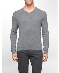Calvin Klein Cotton Modal V Neck Sweater