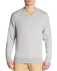 Tailorbyrd Cotton V Neck Sweater