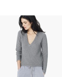 James Perse Cropped V Neck Sweater