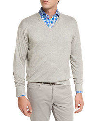 Peter Millar Crown Cottonsilk V Neck Sweater