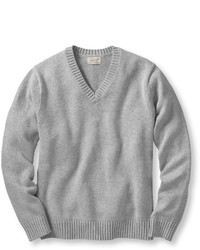 L.L. Bean Double L Cotton Sweater V Neck