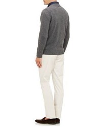 Fioroni Cashmere V Neck Sweater Grey Size S