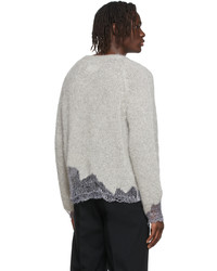 Maison Margiela Grey Mohair Sweater