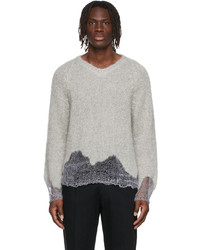 Maison Margiela Grey Mohair Sweater