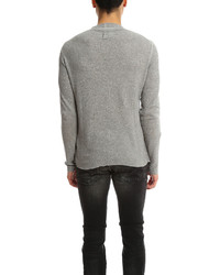 Hannes Roether V Neck Waffle Sweater