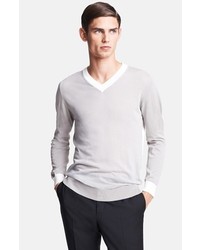 Lanvin Cotton Wool V Neck Sweater