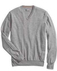 Dockers Merino V Neck Sweater Medium Grey Heather