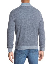 Nordstrom Shop Plaited Cashmere V Neck Sweater