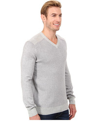 Calvin Klein Jeans Texture Stitch V Neck Sweater