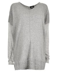 Topshop V Neck Maternity Sweater Light Grey 8