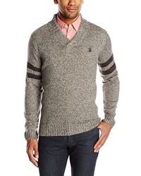 U.S. Polo Assn. Marled V Neck Sweater
