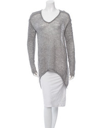 Helmut Lang Wool V Neck Sweater