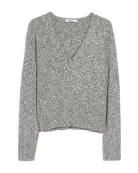 Madewell Wrap Front Pullover Sweater