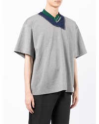 Kolor Contrast Collar Fitted T Shirt