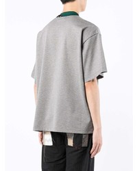 Kolor Contrast Collar Fitted T Shirt