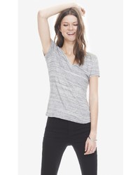 Express One Eleven Space Dyed V Neck Tee