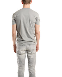 Simon Spurr Spurr By V Neck T Shirt In Grey