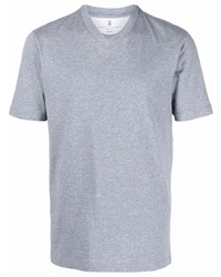 Brunello Cucinelli V Neck Fitted T Shirt