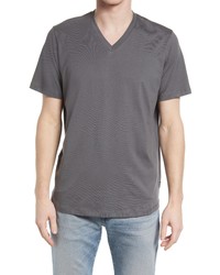 LIVE LIVE V Neck Pima Cotton T Shirt In Grey Skies At Nordstrom