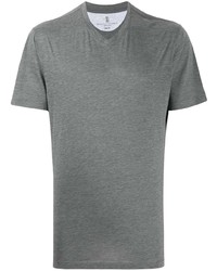 Brunello Cucinelli V Neck Relaxed Fit T Shirt