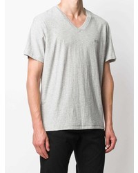 Diesel V Neck Slub Cotton T Shirt