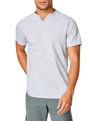 Good Man Brand V Notch Slim Fit Slub Stripe Jersey T Shirt
