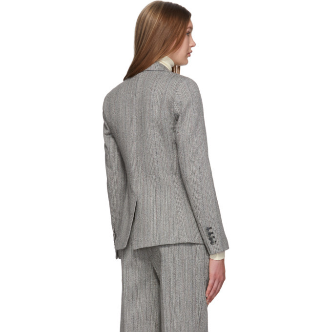 3.1 Phillip Lim Grey Merino Series Tweed Blazer, $255 | SSENSE | Lookastic
