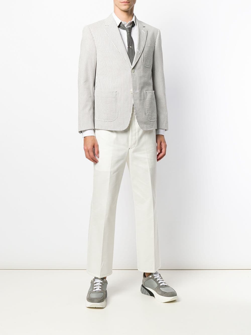 Thom Browne Patch Pocket Seersucker Sport Coat, $1,490 | farfetch.com ...