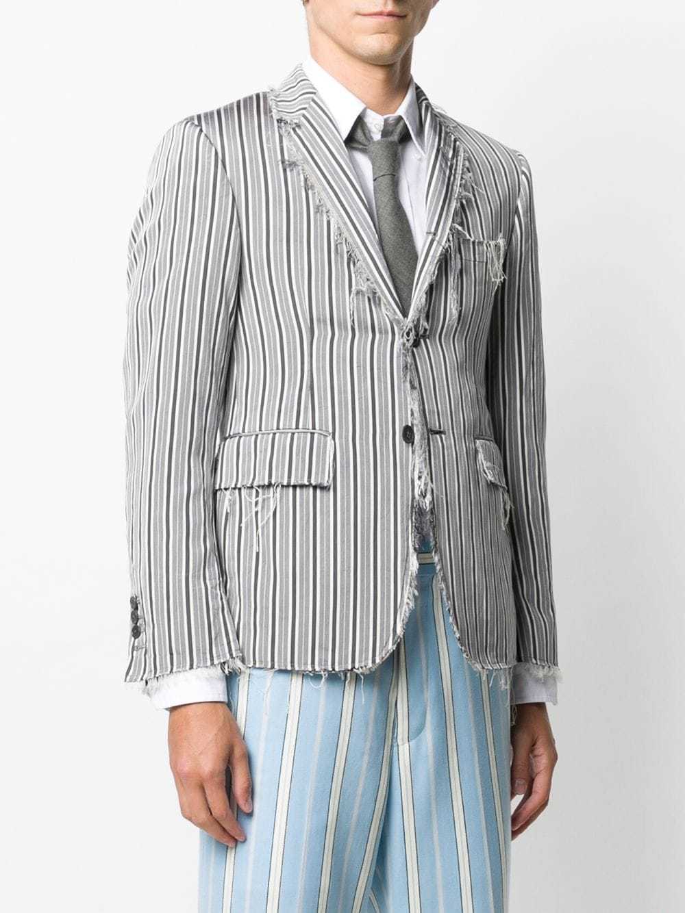 Thom Browne Pinstripe Jacquard Blazer, $2,768 | farfetch.com | Lookastic