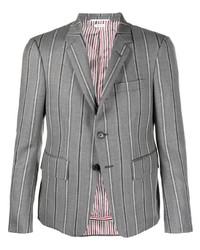 Thom Browne Stripe Pattern Single Breasted Blazer Jacket