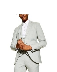 Topman Super Skinny Fit Pinstripe Suit Jacket