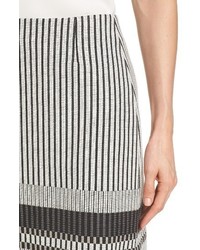 BOSS Vemala Stripe Boucle Suit Skirt