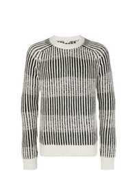 Saint Laurent Striped Ribbed Sweater