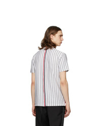 Thom Browne Grey Rwb Stripe Jersey T Shirt