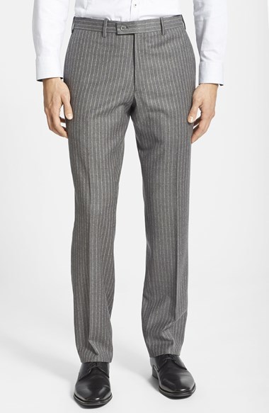 Charcoal Grey All-Season Pinstripe Trouser – Christopher Korey Collective