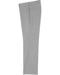 River Island Grey Stripe Suit Pants