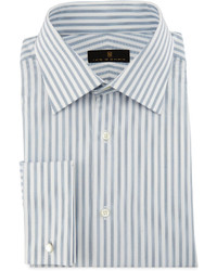 Ike Behar Bold Stripe Dress Shirt Graywhite