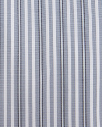 Brioni Contrast Collar Multi Stripe French Cuff Dress Shirt Gray
