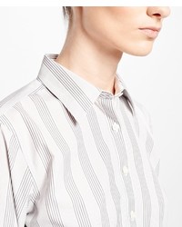 Brooks Brothers Fitted Striped Non Iron Dress Shirt