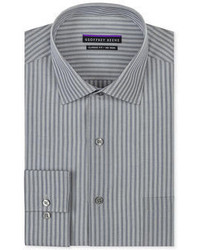 Geoffrey Beene Non Iron Grey Stripe Dress Shirt